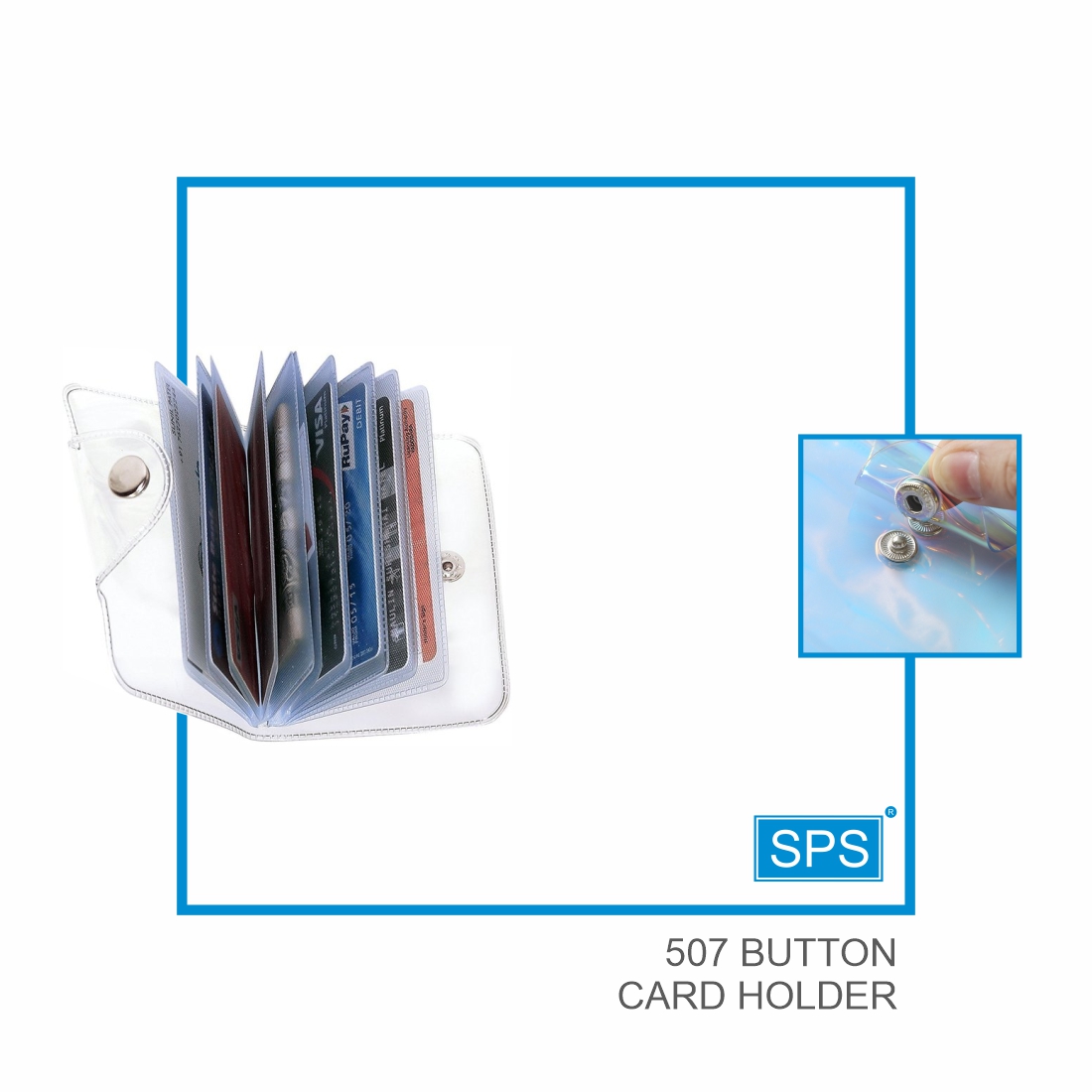 507 BUTTON CARD HOLDER